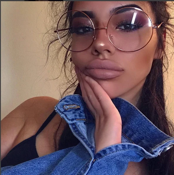 Oversized Eyeglasses Round Gafas LENNON round metal frames SHADZ 4